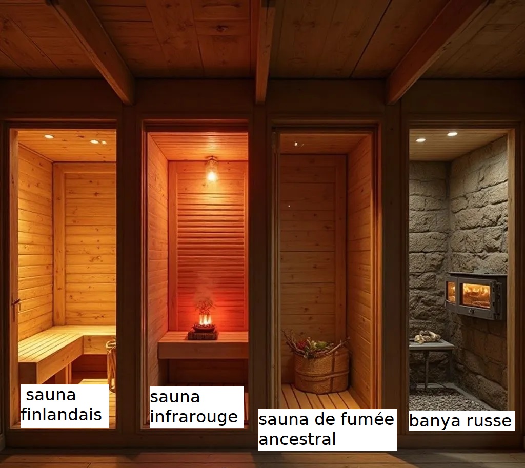 Les différents types de saunas