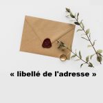 « libellé de l'adresse »
