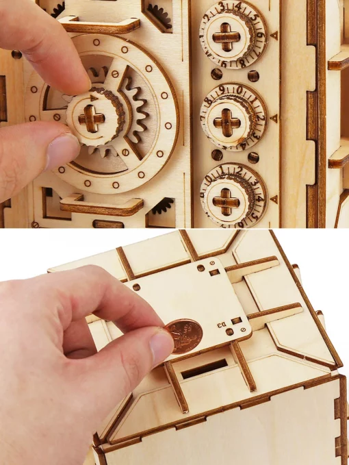 Casse-tête coffre en bois – Image 4