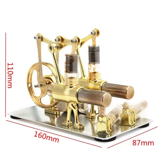 Moteur Stirling double cylindre – Image 4