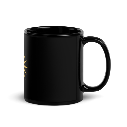 Mug brillant noir logo du savoir CG – Image 3