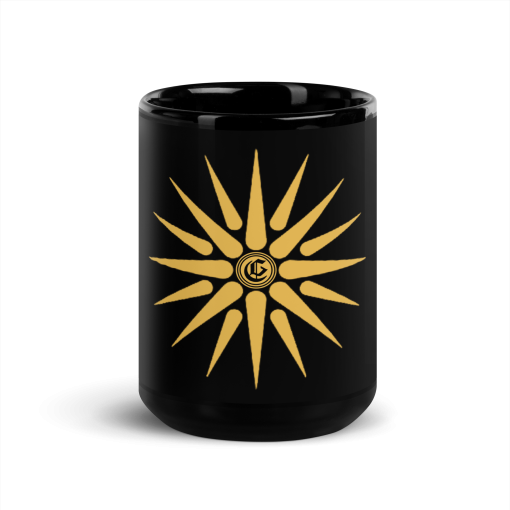 Mug brillant noir logo du savoir CG – Image 4