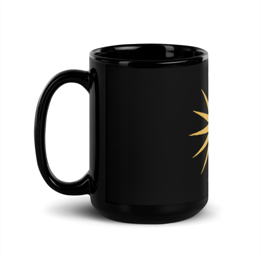 Mug brillant noir logo du savoir CG – Image 5