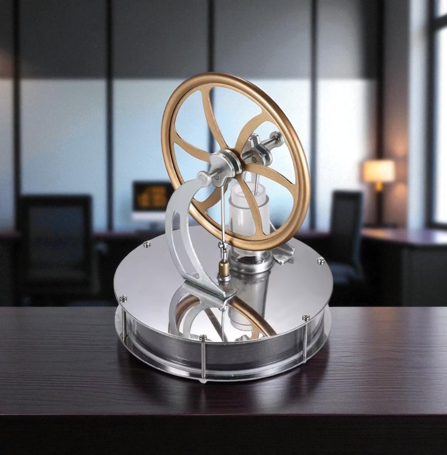 Moteur Stirling basse température fonctionnant avec la chaleur corporelle