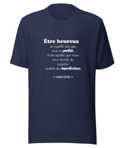 T-shirt unisexe classique écologique Citation Aristote