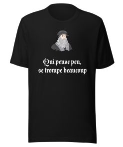 T-shirt unisexe écologique Léonard de Vinci