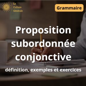 Proposition subordonnée conjonctive